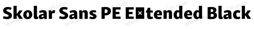 Skolar Sans PE Extended Black Ital字体转换